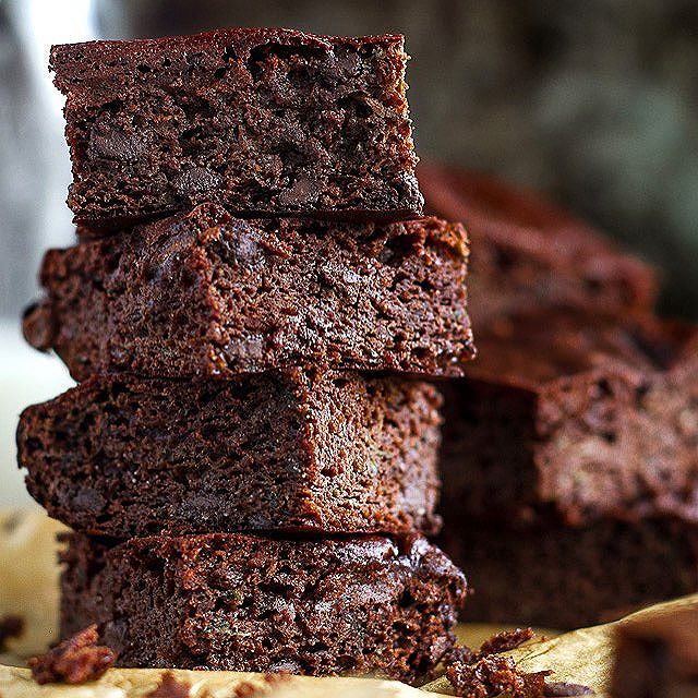 Flourless Zucchini Brownies With Chocolate Chunks Recipe The Feedfeed