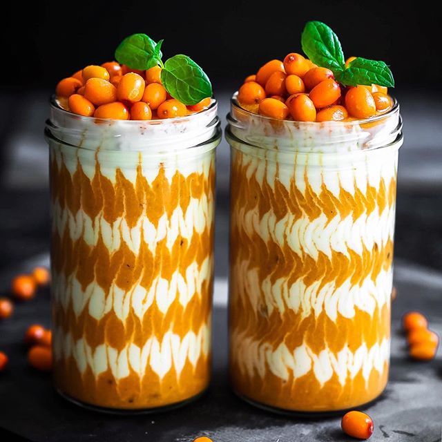 Sea Buckthorn Smoothie Parfait by putyourheartinit | Quick & Easy Recipe |  The Feedfeed