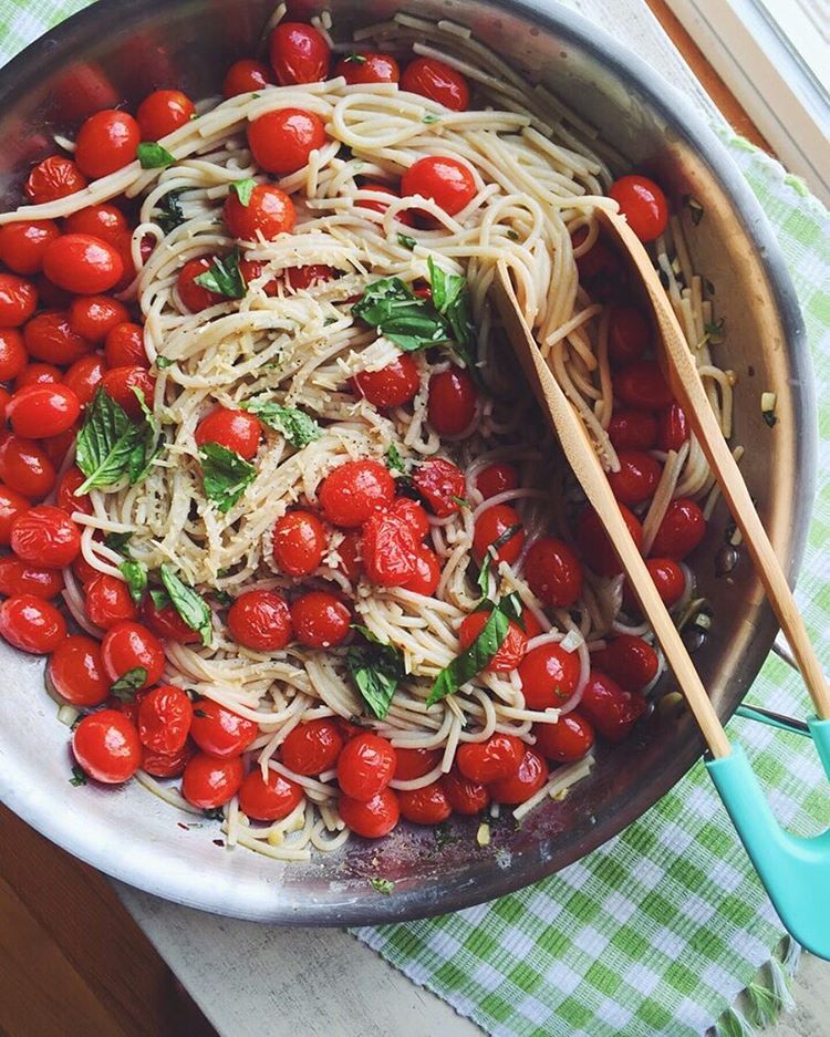 Vegan Roasted Tomato Capellini Recipe The Feedfeed