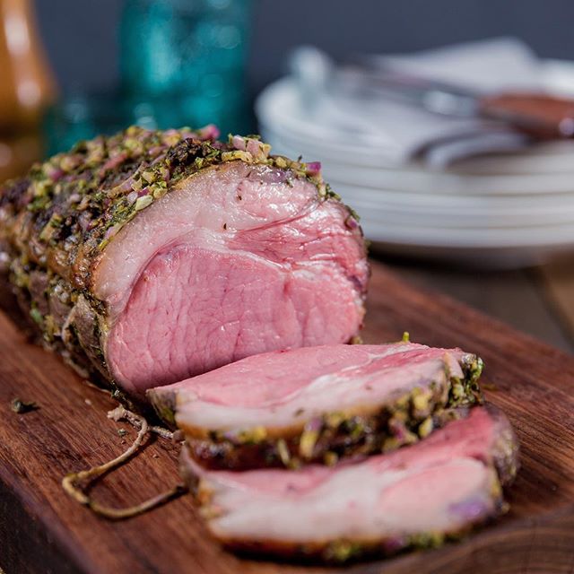 Herb Rubbed Rare Roast Beef Recipe | The Feedfeed