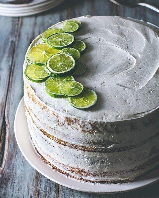 Margarita Layer Cake With Homemade Lime Curd And Orange Liqueur Spiked