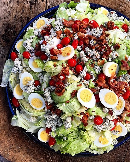 egg salad with blue cheese dressing Egg Salad with Bacon and Blue Cheese