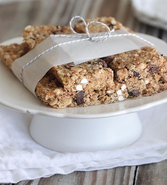 Marshmallow Chocolate Chip Granola Bars Recipe The Feedfeed