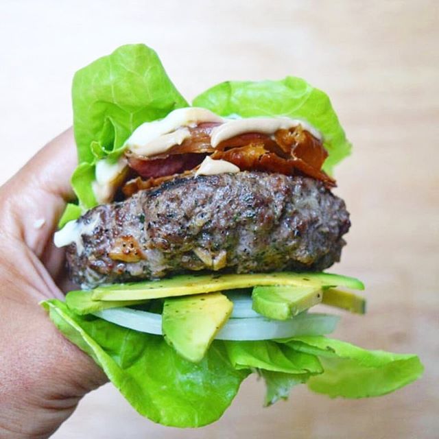 Perfect Paleo Beef Burger With Prosciutto And Avocado Recipe The Feedfeed