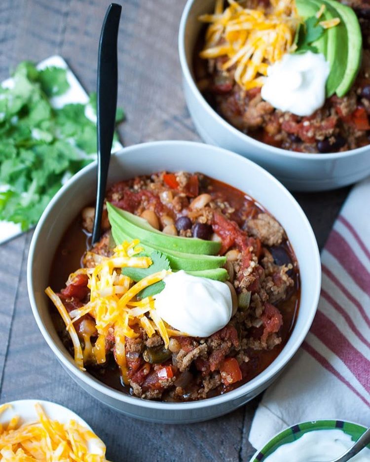 30 Minute Turkey Chili With Quinoa by lifeisbutadish | Quick & Easy ...