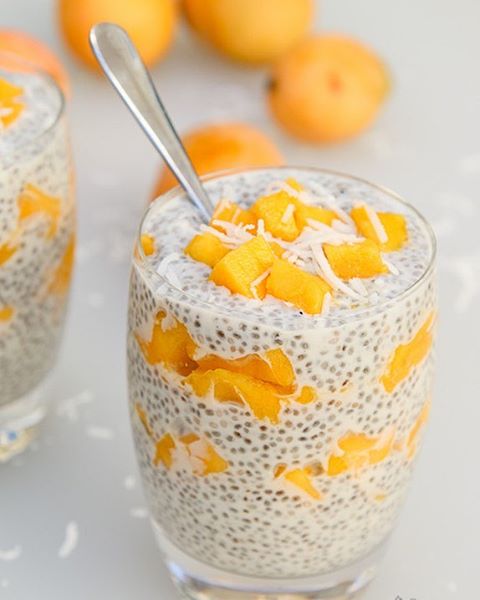 Mango Coconut Chia Pudding Parfait By Vegetariangastronomy Quick And Easy Recipe The Feedfeed 9244