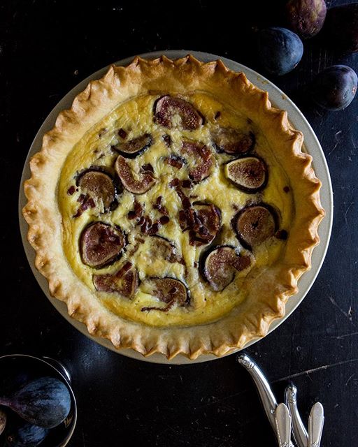 Sweet And Savory Quiche With Figs And Bacon The Feedfeed