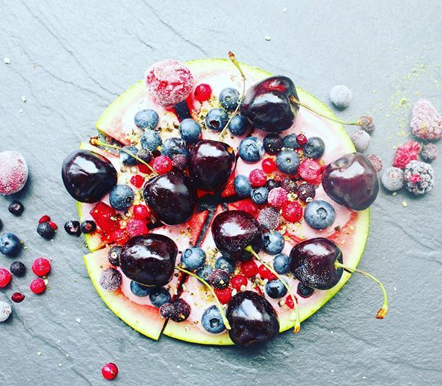 Watermelon Fruit Pizza Recipe By Maria The Feedfeed