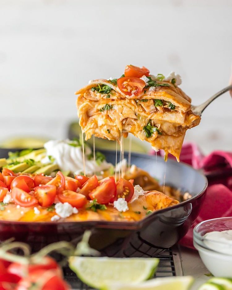 Chicken Enchilada Pie by thecookierookie Quick & Easy Recipe The