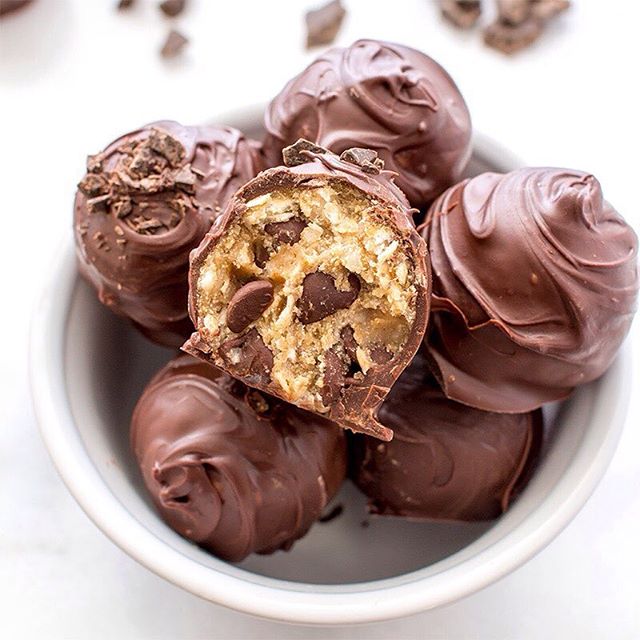Chocolate Chip Cookie Dough Truffles Recipe | The Feedfeed