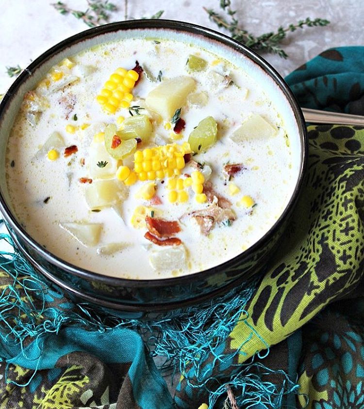 Creamy Roasted Corn & Potato Soup Recipe | The Feedfeed