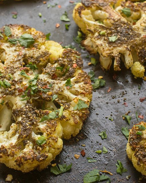 Roasted Cauliflower Steaks With Zaatar By Thelemonbowl 