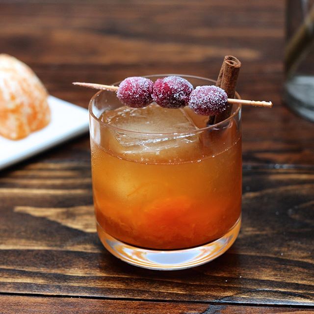 Fresh Cranberry And Tangerine Old Fashioned by garnish_girl Quick