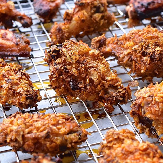 Crispy Potato Chip Coated Tikka Masala Chicken Wings Recipe The Feedfeed