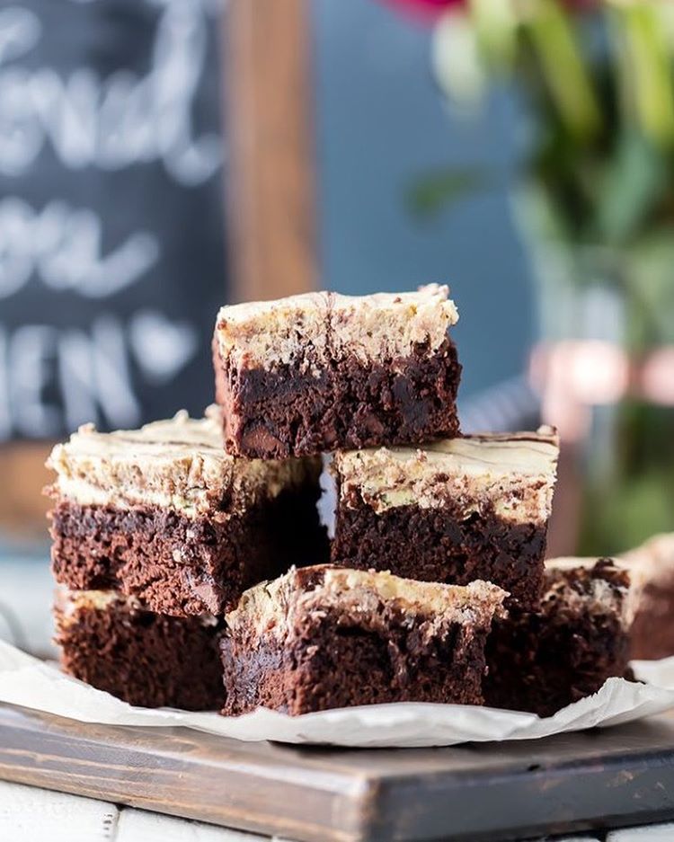 Caramel Swirl Cream Cheese Brownies by thecookierookie Quick & Easy