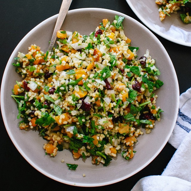 Butternut Tabbouleh With Bulgur Wheat, Tomato, Lemon Juice & Fresh ...