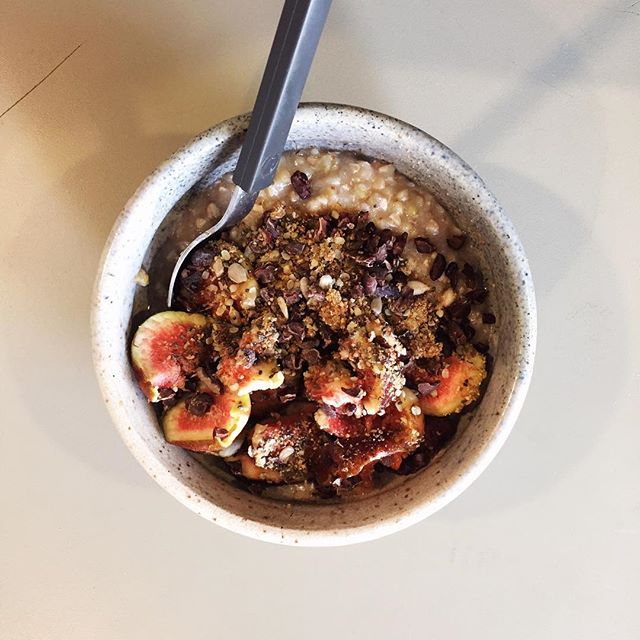Buckwheat Breakfast Bowl With Figs And Sunflower Seeds Recipe The