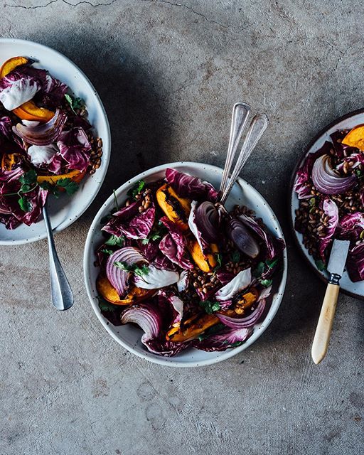 Barley Salad With Roasted Pumpkin And Onion by sasha.swerdloff Quick