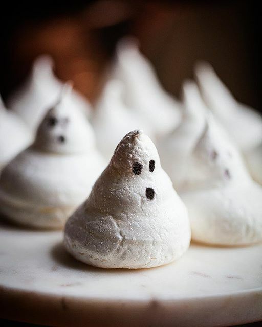 Spooky Halloween Ghost Meringues By Lisatutmanoglesby Quick Easy Recipe The Feedfeed