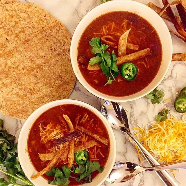 Slow Cooker Chicken Tortilla Soup - The Magical Slow Cooker