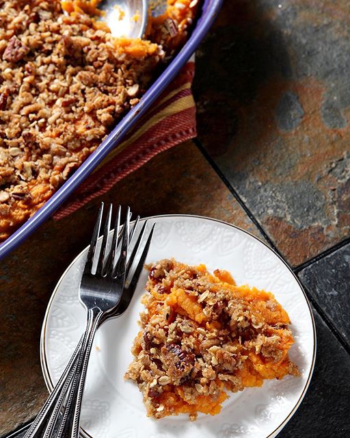 Bourbon Sweet Potato Casserole With Streusel Topping by speckledpalate