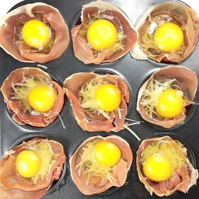 Crispy Prosciutto Egg Cups With Gruyere Cheese by luciebfink Quick