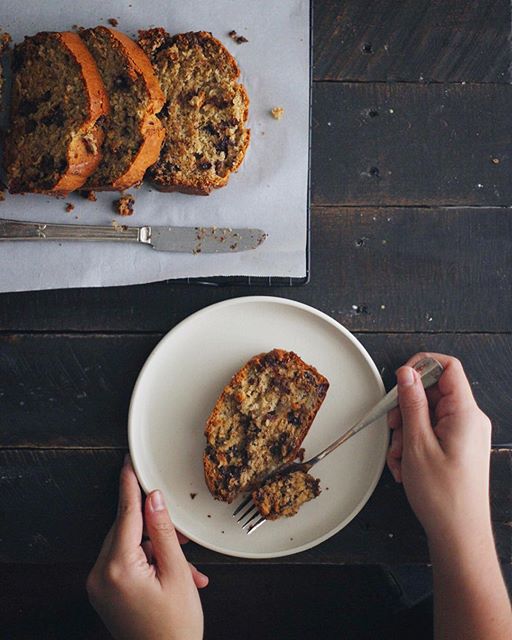 Chocolate Chip Banana Bread With Tahini Recipe The Feedfeed
