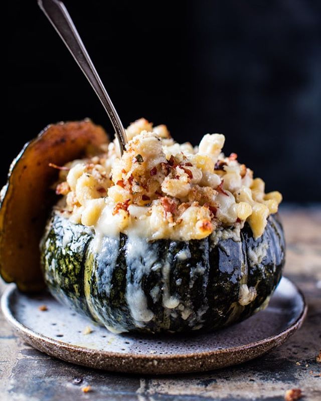 Mac And Cheese Baked Stuffed Squash With Crispy Prosciutto And ...