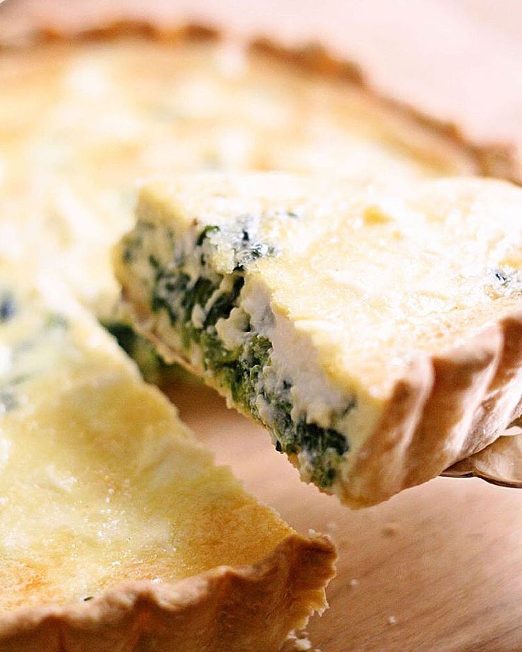 Homemade Quiche With Spinach And Ricotta Recipe | The Feedfeed