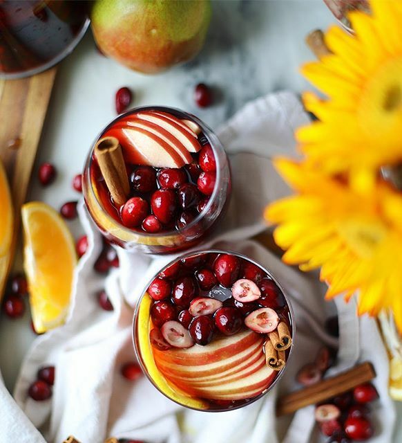 Chai Cranberry Apple Sangria Recipe By Jessica Merchant The Feedfeed