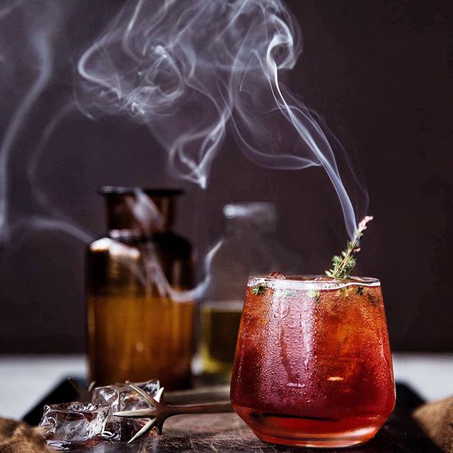 Brandy And Bitters Lemonade Cocktails With Fresh Thyme Recipe The