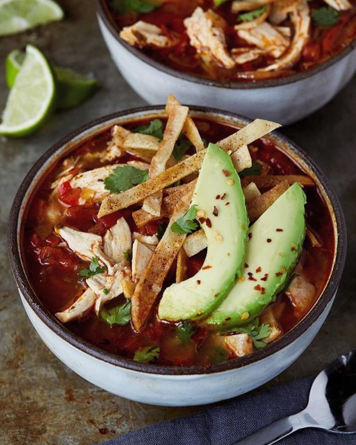 Chicken Tortilla Soup With Crispy Tortilla Strips Recipe | The Feedfeed