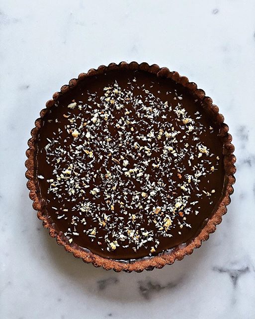 Coconut Cream Chocolate Tart by myberkeleykitchen Quick & Easy Recipe The Feedfeed