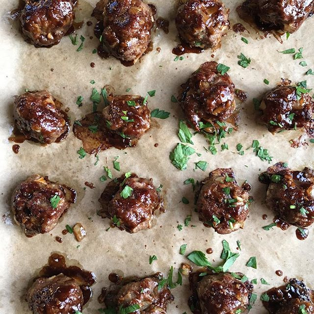 Hoisin Asian Meatballs Recipe By Alice Choi Hipfoodiemom Com The Feedfeed