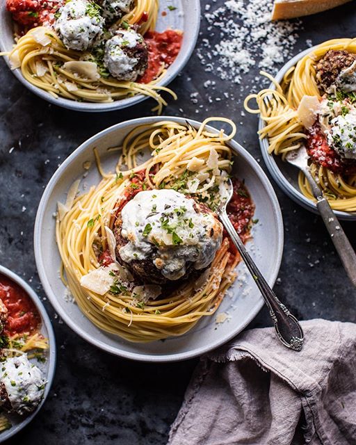 Giant + Mini Spaghetti And Meatballs Recipe | The Feedfeed