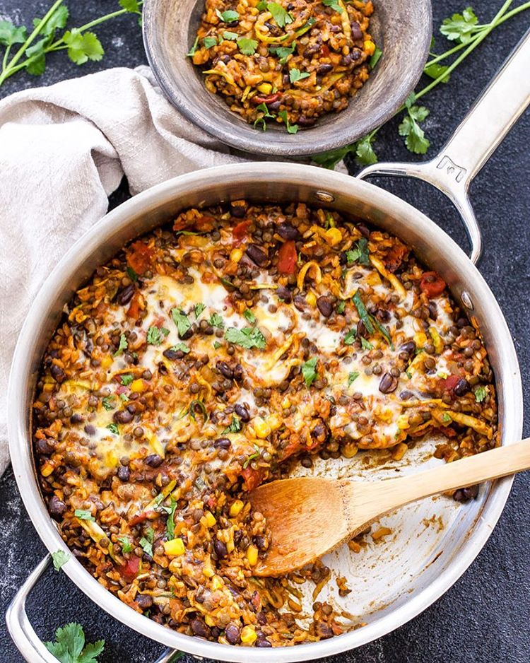 Cheesy Lentils, Black Beans & Rice | The Feedfeed