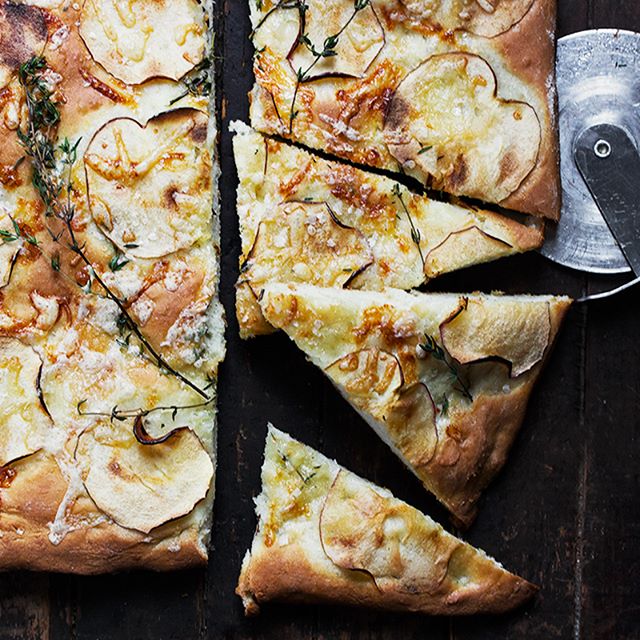Focaccia With Aged Cheddar And Apple Recipe | The Feedfeed
