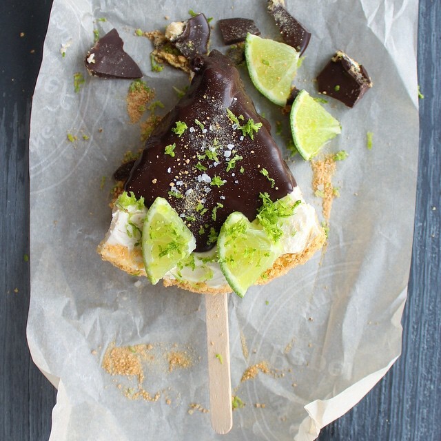 Key lime cake pop