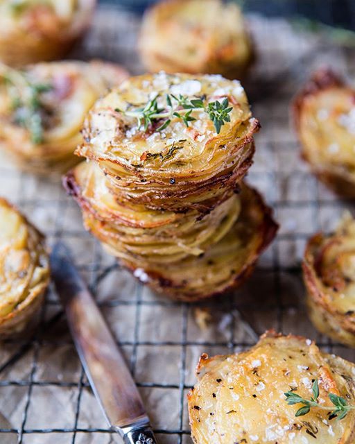 Crispy Potato Stacks With Asiago And Cheddar Cheese by halfbakedharvest