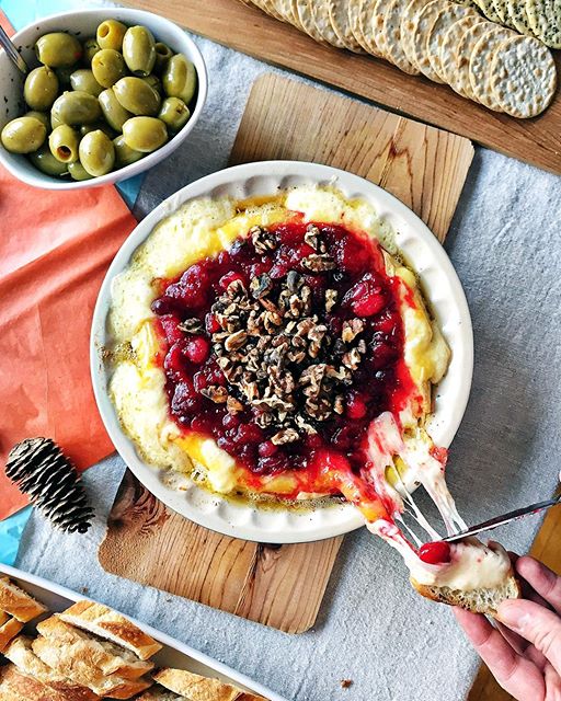 Baked Brie With Cranberry Sauce & Toasted Walnuts by aimeebourque ...