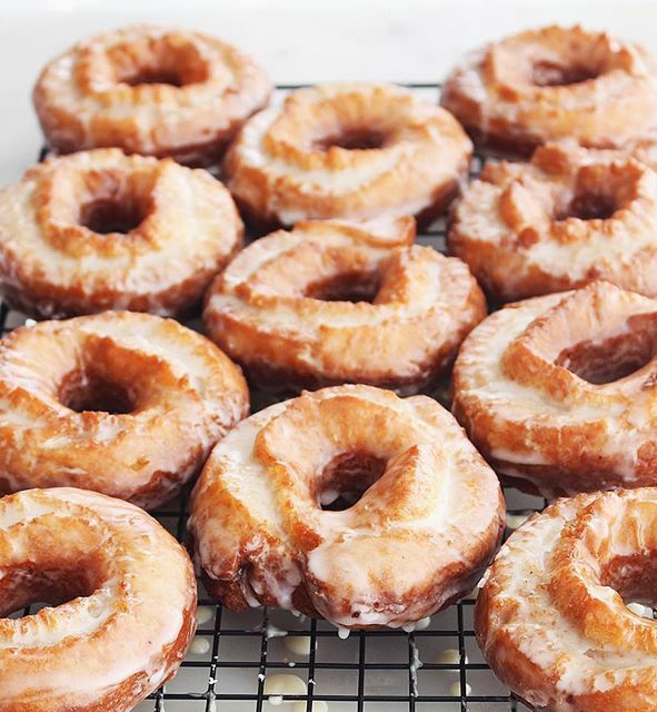 Sour Cream Cake Donuts With Maple Glaze By Thesweetandsimplekitchen Quick Easy Recipe The Feedfeed