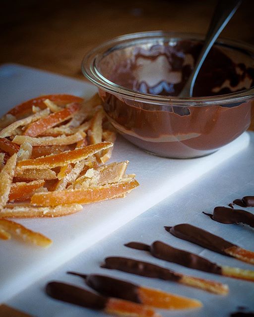 Chocolate Dipped Candied Orange Peels Recipe The Feedfeed