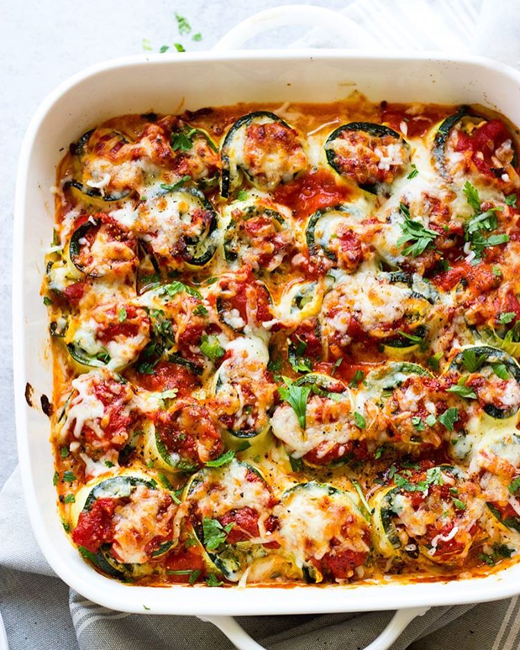 Zucchini Lasagna Roll Ups Recipe By Katya Kurmayev The Feedfeed