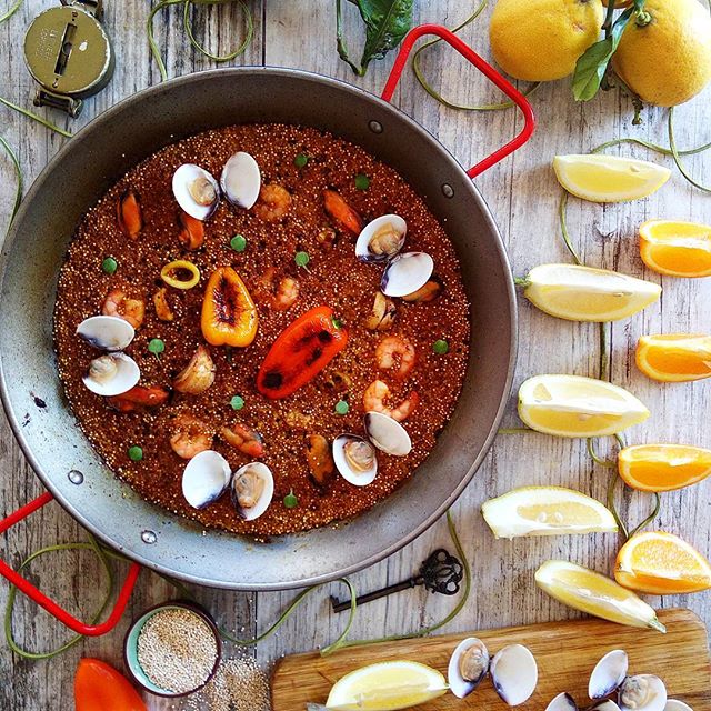 Seafood Quinoa Paella Recipe The Feedfeed