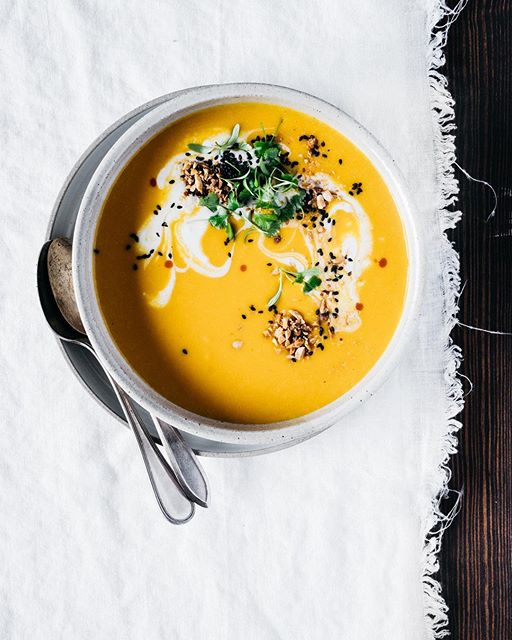 Lemongrass And Ginger Butternut Squash Soup recipe by Sasha Swerdloff