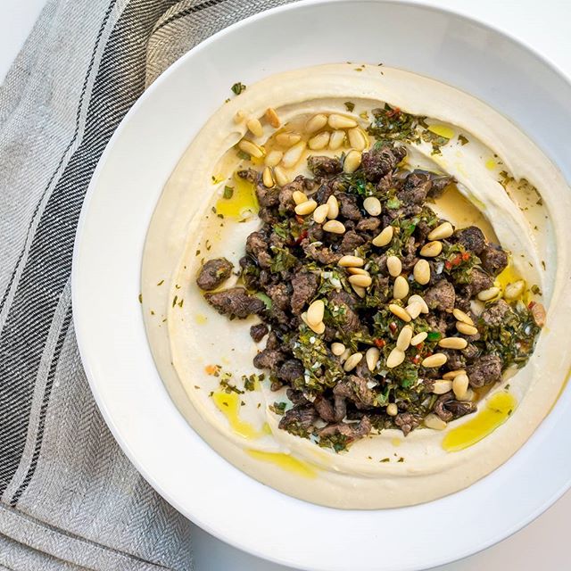 Hummus Kawarma With Lemon Parsley Sauce Recipe The Feedfeed