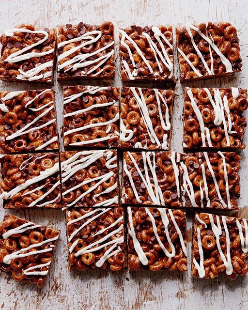 Chocolate Caramel Cereal Bars Recipe The Feedfeed