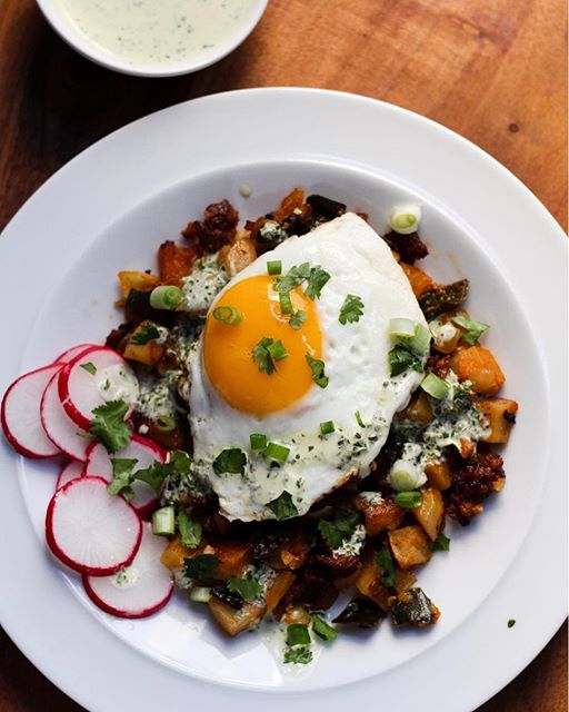 Poblano And Chorizo Breakfast Potatoes Recipe | The Feedfeed