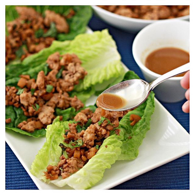 Chicken Lettuce Wraps With Ginger Garlic Sauce Recipe The Feedfeed