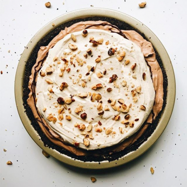 hazelnut mocha cream cheese pie